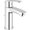Image de GROHE Eurostyle Cosmopolitan Wastafelkraan - Lage uitloop - Met trekwaste - Chroom