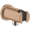 Image de GROHE Rainshower Wandaansluitbocht - 1/2" - met houder - ronde rozet - brushed warm sunset (koper)