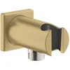 Image de GROHE Rainshower Wandaansluitbocht - 1/2" - met houder - vierkante rozet - cool sunrise geborsteld