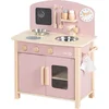Image de roba Speelkeuken Mauve/Roze - Speelgoedkeukenblok - 2 Kookplaten, Spoelbak, Kraan & Accessoires