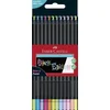 Image de Faber-Castell kleurpotloden- Black Edition - neon+pastel - 12 stuks - FC-116410