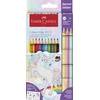 Image de Faber-Castell kleurpotloden - Grip Unicorn - 10 colour grip + 3 sparkle pastel + unicorn stickers - FC-201542