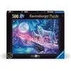 Image de Ravensburger puzzel Star Line - Wolf im Nordlicht - 500 stukjes glow in the dark.
