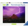 Image de Ravensburger legpuzzel Pinke Gewitterstimmung 500 stukjes landschap.