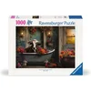 Image de Ravensburger puzzel The cow in the bathtub - Legpuzzel - 1000 stukjes