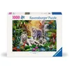 Image de Ravensburger puzzel Familie der Weißen Tiger - 1000 stukjes puzzel.
