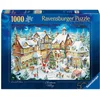 Image de Ravensburger kerstpuzzel 1000 stukjes - legpuzzel kerst winter sfeer.