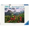 Image de Ravensburger puzzel Pristine Mountains 2000 stukjes landschap.