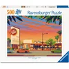 Image de Ravensburger American Diner Puzzel - Retro Amerikaanse Legpuzzel met Nostalgisch Restauranttafereel - 500 stuks