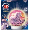 Image de Ravensburger   Paarden aan het Strand   3D Puzzle-Ball Nachtlicht   73 Stukjes