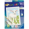 Image de Ravensburger   CreArt Kids 8x12cm   Kunstnummer   Schapen   Paint by Numbers Kit   Van 7 jaar tot 12023215