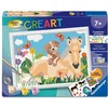 Image de Ravensburger   CreArt Kids 18x24cm   Schilderen op nummer   Paard en hond   Schilderen op nummer set   Leeftijd 7+   12023228
