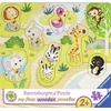 Image de Ravensburger houten puzzel Onderweg in de dierentuin - 8 stukjes