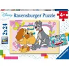 Image de Ravensburger puzzel Disney De schattigste Disney puppies - Legpuzzel - 2 x 24 stukjes