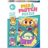 Image de Ravensburger Mix & Match puzzel Schattige dinoÂ´s - Legpuzzel - 3x24 stukjes