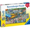 Image de Ravensburger puzzel Werk aan de weg - Twee puzzels - 12 stukjes - kinderpuzzel