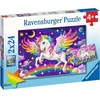 Image de Ravensburger puzzel Unicorn and Pegasus - Legpuzzel - 2x24 stukjes
