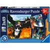 Image de Ravensburger puzzel 3 puzzels - Dragons - 49 stukjes kinderpuzzel.