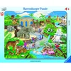 Image de Ravensburger puzzel kinderpuzzel zoo bezoek 45 stukjes karton.