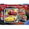 Image de Ravensburger puzzel Cars 3 Legendes van de baan - 3x49 stukjes - kinderpuzzel