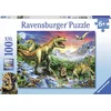 Image de Ravensburger puzzel Bij de dinosaurussen - Legpuzzel - 100 stukjes