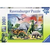 Image de Ravensburger Tussen de Dinosauriërs   XXL Puzzel 100 Stukjes