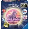 Image de Ravensburger puzzel 3D puzzel - 3D puzzel-Ball mit LED - Pferde am Strand - 72 stukjes.