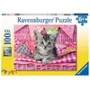 Image de Ravensburger puzzel Lief katje - legpuzzel - 100 stukjes