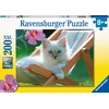 Image de Ravensburger puzzel Wit katje - legpuzzel - 200 stukjes