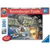Image de Ravensburger Kinderpuzzle 13366 - Auf der Weltraumstation - Wieso? Weshalb? Warum? Puzzle 100 Teile XXL + Wissensposter, für Weltraumfans ab 6 Jahren Physical