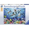 Image de Ravensburger puzzel Dolfijnen in het koraalrif - Legpuzzel - 500 stukjes