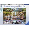 Image de Ravensburger puzzel Aimee Stewart Wild Kingdom Shelves - Legpuzzel - 2000 stukjes