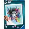 Image de Ravensburger CreArt Boho Lion - Schilderen op nummer voor volwassenen - Hobbypakket