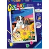 Image de Ravensburger CreArt Sunset paw-fection - Schilderen op nummer voor kinderen