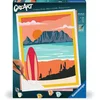 Image de CreArt, Malen nach Zahlen Adults Premium - Sonnenuntergang am Strand Physical