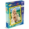 Image de CreArt Kids 18x24cm Moederliefde, Schilderen op nummer Kit, Kunstnummer, Leeftijd 7+, 25827, Ravensburger
