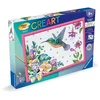 Image de CreArt Kids 31x21cm Kolibrie en Exotische Bloemen, Schilderen op Nummer Kit, Leeftijd 7+, 25851, Ravensburger