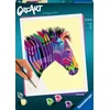 Image de Ravensburger CreArt Zebra - Schilderen op nummer voor volwassenen - Hobbypakket