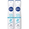 Image de NIVEA Fresh Natural Deodorant Spray - Aluminiumvrij - Alcoholvrij - 48u bescherming - Duopack - 2 x 150 ml