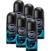 Image de NIVEA MEN Deep Black Carbon Beat Anti-Transpirant Deo Roller - Deodorant - Voordeelverpakking - 6 x 50ml