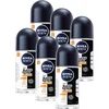 Image de NIVEA MEN Black & White Ultimate Impact Anti-Transpirant Deo Roller - Deodorant - Voordeelverpakking - 6 x 50ml