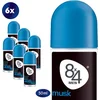 Image de 8x4 MEN Musk Deodorant Roller - 6 x 50 ml - Voordeelverpakking