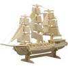 Image de Pebaro houten bouwset zeilschip - creatief speelgoed bouwpakket.