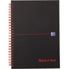 Image de Oxford Black n' Red - Notitieboek - A5 - Ruitjes Papier - 90g - Hardcover - Zwart