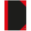 Image de Bantex 100302815, Monochromatisch, Zwart, Rood, A4, 96 vel, 70 g/m², Paperback