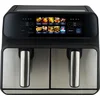 Image de ProfiCook FR 1287 H - Dubbele Heteluchtfriteuse - 2 x 4 Liter - Met kleurendisplay - Touchscreen - 9 Programma's - 2 onafhankelijke kookzones