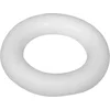 Image de Piepschuim ring / krans - plat - wit - 25 cm - styropor - hobby figuren - DIY - materialen - knutselen