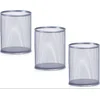Image de 3X stuks - Pennenbakje - Zilver- Metaal - D9 cm