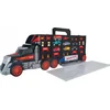 Image de Dickie auto, koffer, transporter met speelgoedautootjes, 2in1 vrachtwagen