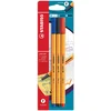 Image de STABILO point 88 - Premium Fineliner - Blauw, Zwart & Rood - Blister Met 3 Kleuren